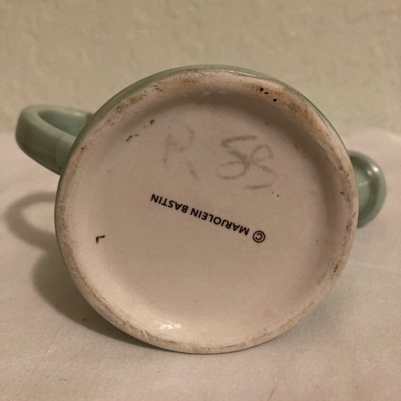 Vintage Hallmark Marjolein Bastin ladybug watering can tealite candle holder. - Picture 5 of 6